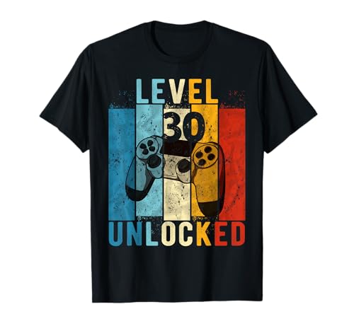 Geburtstag 30 Jahre Mann Geschenk Level 30 Männer T-Shirt Geburtstag 30 Jahre Mann Geschenk Level 30 Männer T-Shirt von Geburtstag Geschenke 30 Jahre Männer Gamer