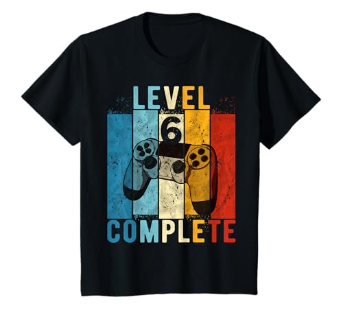 Geburtstag 6 Jahre Junge Shirt Gamer Level 6 Complete Jungen T-Shirt Geburtstag 6 Jahre Junge Shirt Gamer Level 6 Complete Jungen T-Shirt von Geburtstag Geschenke 6 Jahre Junge Gamer Shirt