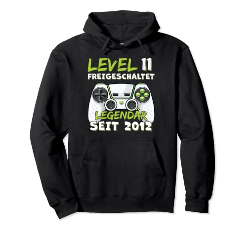 Level 11 Geburtstag Junge Jungen Lustig 2012 11er Geburtstag Pullover Hoodie von Geburtstag Geschenke Co.