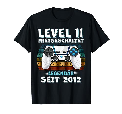 Level 11 Geburtstag Junge Jungen Lustig 2012 11er Geburtstag T-Shirt von Geburtstag Geschenke Co.