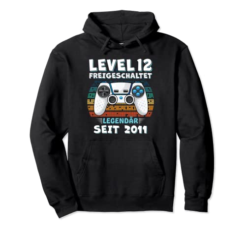 Level 12 Geburtstag Junge Jungen Lustig 2011 12er Geburtstag Pullover Hoodie von Geburtstag Geschenke Co.