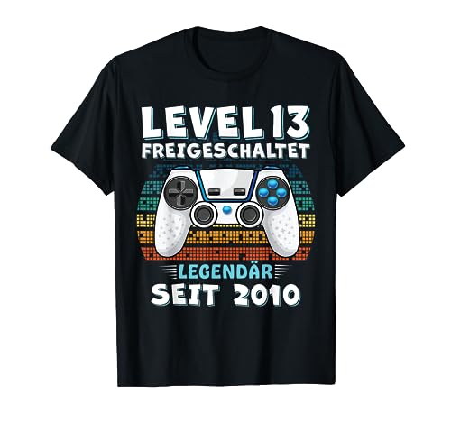 Level 13 Geburtstag Junge Jungen Lustig 2010 13er Geburtstag T-Shirt von Geburtstag Geschenke Co.