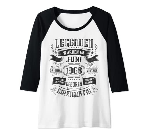 Damen Legenden wurden im Juni 1968 geboren Geburtstag Raglan Damen Legenden wurden im Juni 1968 geboren Geburtstag Raglan von Geburtstag Geschenke Juni 1968 Vintage
