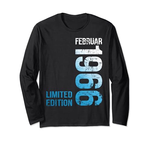 Februar 1966 Männer Frauen 58. Geburtstag Limited Edition 58 Langarmshirt von Geburtstag Geschenke Männer Frauen Limited Edition