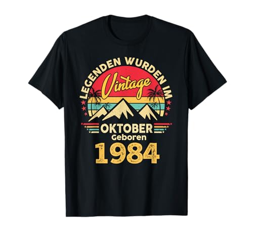 Oktober 1984 Männer Frauen 40. Geburtstag Limited Edition 40 T-Shirt von Geburtstag Geschenke Männer Frauen Limited Edition