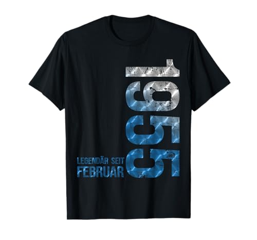 Februar 1955 Birthday Man Woman 69th Birthday Decoration T-Shirt von Geburtstag Geschenke Man Woman