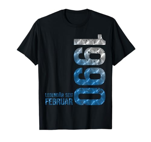 Februar 1990 Birthday Man Woman 34th Birthday Decoration T-Shirt von Geburtstag Geschenke Man Woman