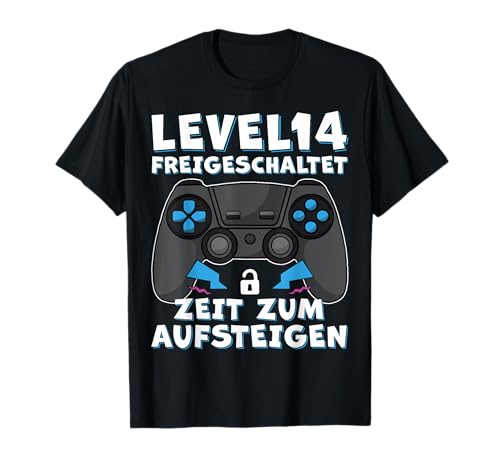 Level 14 Geburtstag Junge Geschenk Für 14 Jährigen Jungen T-Shirt von Geburtstag Geschenke Store
