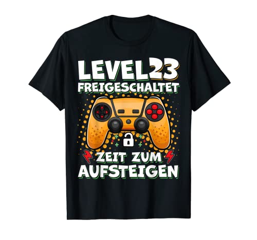 Level 23 Geburtstag Junge Geschenk Für 23 Jährigen Jungen T-Shirt von Geburtstag Geschenke Store