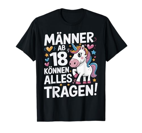 18. Geburtstag Mann Männer Ab 18 Jahre Deko Lustig Geschenk T-Shirt von Geburtstag Geschenke für Männer zum 18. Geburtstag