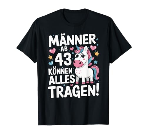 43. Geburtstag Mann Männer Ab 43 Jahre Deko Lustig Geschenk T-Shirt von Geburtstag Geschenke für Männer zum 43. Geburtstag