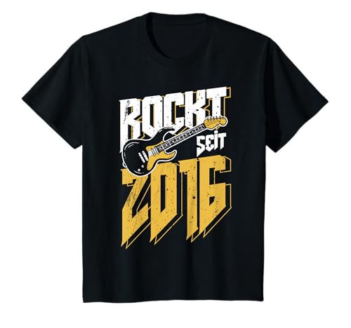 9. Geburtstag Rockt Seit 2016 Jahrgang Rock Gitarre Kinder T-Shirt 9. Geburtstag Rockt Seit 2016 Jahrgang Rock Gitarre Kinder T-Shirt von Geburtstag Geschenkideen Rock Musik Rocker 2025