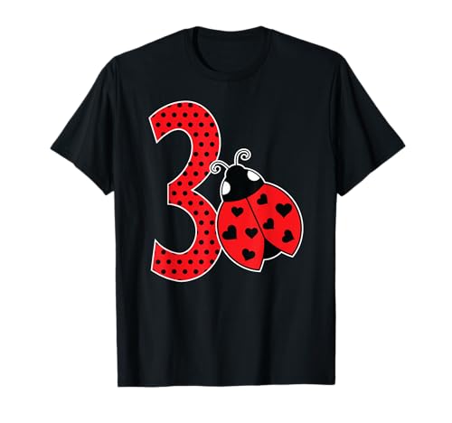 3.Geburtstag Marienkäfer Käfer Mit Herzen 3 Jahre Mädchen T-Shirt 3.Geburtstag Marienkäfer Käfer Mit Herzen 3 Jahre Mädchen T-Shirt von Geburtstag Glücksbringer & Mädchen Jungen Geschenk