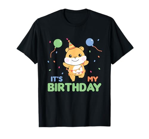 Hamster zum Geburtstag für Kinder it's my birthday T-Shirt Hamster zum Geburtstag für Kinder it's my birthday T-Shirt von Geburtstag Hamster Kinder Geburtstagsparty Kinder