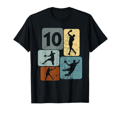 10. Geburtstag Handballer 10 Jahre Jungs Handball T-Shirt 10. Geburtstag Handballer 10 Jahre Jungs Handball T-Shirt von Geburtstag Handball Jungs Geschenke Kinder Sport