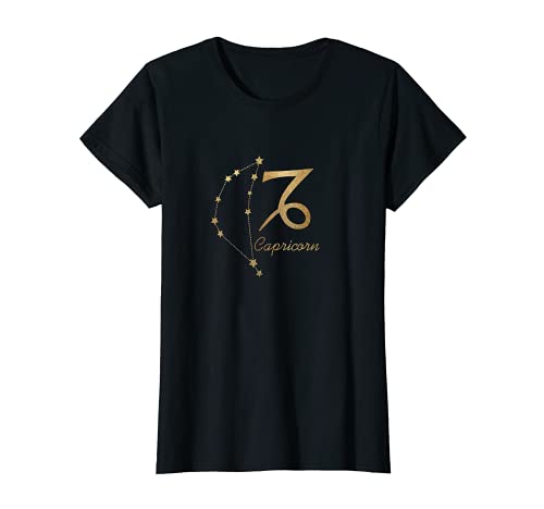Damen Steinbock Sternzeichen T-Shirt Damen Steinbock Sternzeichen T-Shirt von Geburtstag Horoskop Astrologie