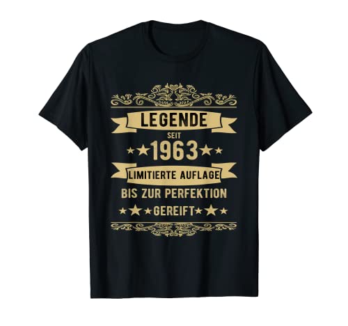 Jahrgang 1963 - Damen und Herren Geburtstag T-Shirt Jahrgang 1963 - Damen und Herren Geburtstag T-Shirt von Geburtstag Jahrgang 1963 für Damen und Herren
