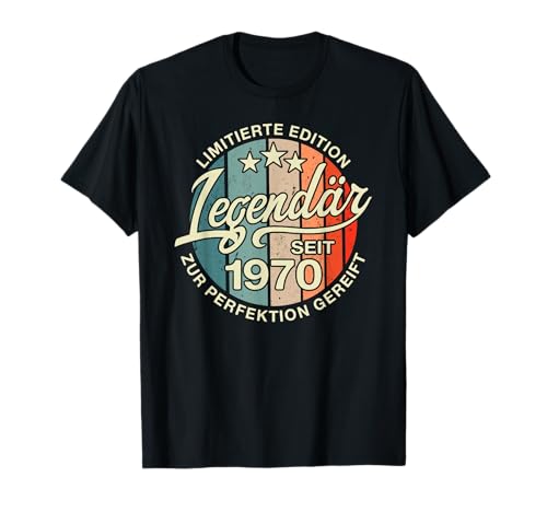 Party Lustig Damen und Herren Legendär seit 1970 Geburtsjahr T-Shirt Party Lustig Damen und Herren Legendär seit 1970 Geburtsjahr T-Shirt von Geburtstag Jahrgang 1970 Deko Geburtstagsgeschenk