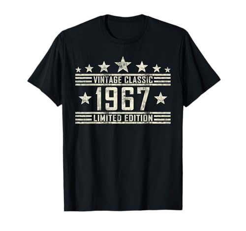 Geburtstag Jahrgang 1967 Damen Herren Vintage Klassik T-Shirt Geburtstag Jahrgang 1967 Damen Herren Vintage Klassik T-Shirt von Geburtstag Jahrgang geboren Geburtstagsgeschenk
