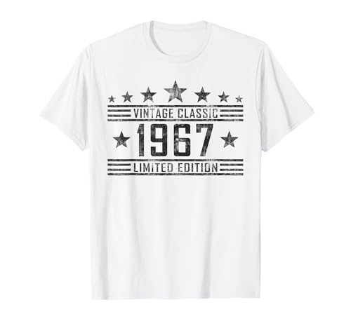 Geburtstag Jahrgang 1967 Damen Herren Vintage Klassik T-Shirt Geburtstag Jahrgang 1967 Damen Herren Vintage Klassik T-Shirt von Geburtstag Jahrgang geboren Geburtstagsgeschenk