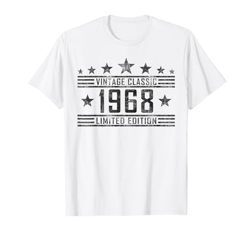 Geburtstag Jahrgang 1968 Damen Herren Vintage Klassik T-Shirt Geburtstag Jahrgang 1968 Damen Herren Vintage Klassik T-Shirt von Geburtstag Jahrgang geboren Geburtstagsgeschenk