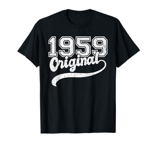 Jahrgang 1959 Damen Herren Vintage Klassik Original T-Shirt Jahrgang 1959 Damen Herren Vintage Klassik Original T-Shirt von Geburtstag Jahrgang geboren Geburtstagsgeschenk