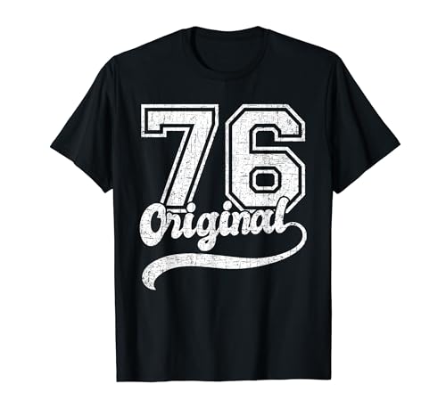 Jahrgang 1976 Damen Herren Vintage Klassik Original T-Shirt Jahrgang 1976 Damen Herren Vintage Klassik Original T-Shirt von Geburtstag Jahrgang geboren Geburtstagsgeschenk