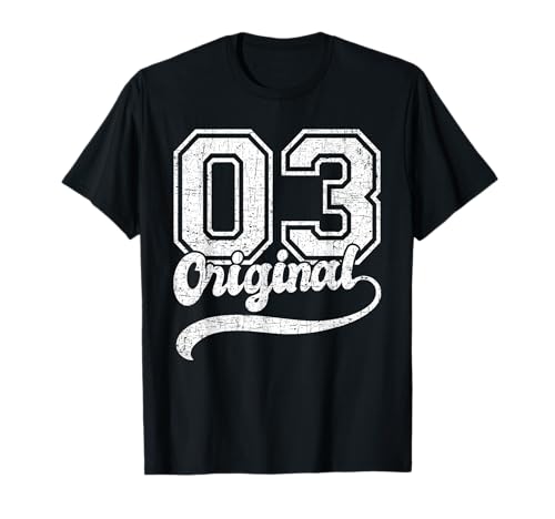 Jahrgang 2003 Damen Herren Vintage Klassik Original T-Shirt Jahrgang 2003 Damen Herren Vintage Klassik Original T-Shirt von Geburtstag Jahrgang geboren Geburtstagsgeschenk