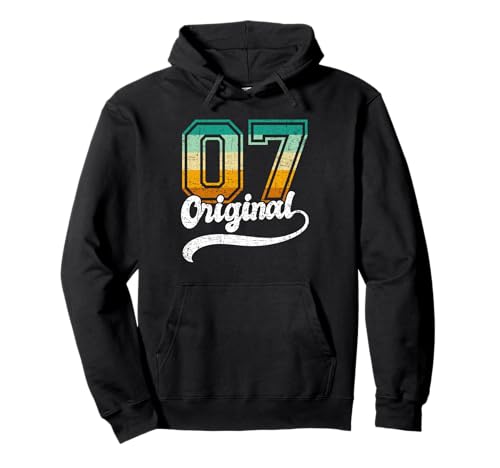 Jahrgang 2007 Damen Herren Vintage Klassik Original Pullover Hoodie Jahrgang 2007 Damen Herren Vintage Klassik Original Pullover Hoodie von Geburtstag Jahrgang geboren Geburtstagsgeschenk