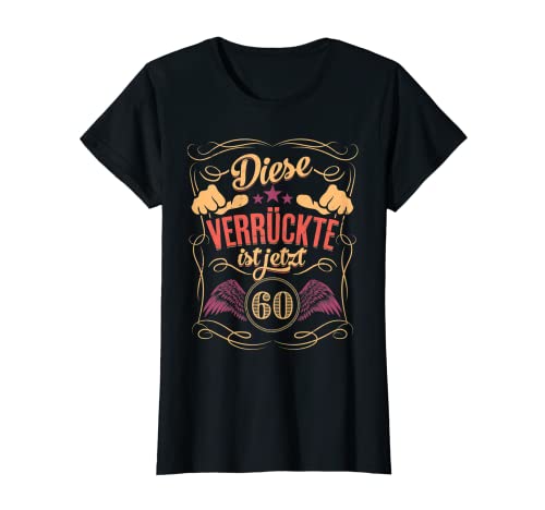 Damen 60. Geburtstag Lustiger Spruch 60 Jahre Retro T-Shirt von Geburtstag Jubiläum Geschenke by eleventeez