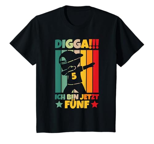 Kinder Digga!!! Ich bin jetzt Fünf 5. Geburtstag Junge T-Shirt Kinder Digga!!! Ich bin jetzt Fünf 5. Geburtstag Junge T-Shirt von Geburtstag Junge Geschenkeideen 5. Geburtstag
