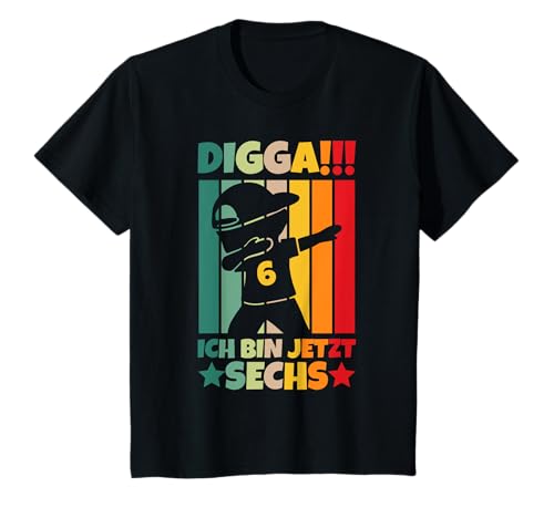 Kinder Digga!!! Ich bin jetzt Sechs 6. Geburtstag Junge T-Shirt Kinder Digga!!! Ich bin jetzt Sechs 6. Geburtstag Junge T-Shirt von Geburtstag Junge Geschenkeideen 6. Geburtstag