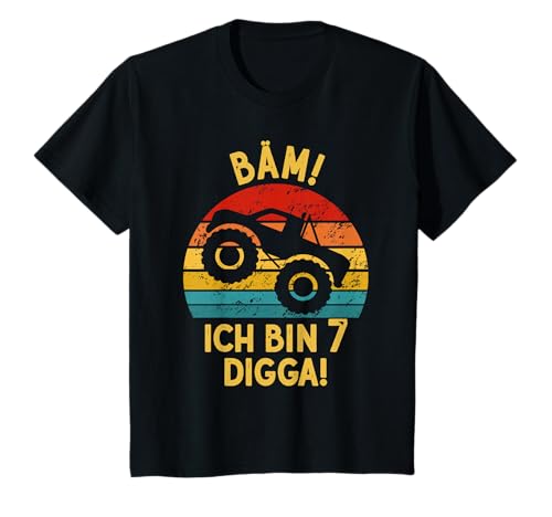 Kinder 7. Geburtstag Junge Monster Truck Bäm! Ich Bin Sieben Digga! T-Shirt Kinder 7. Geburtstag Junge Monster Truck Bäm! Ich Bin Sieben Digga! T-Shirt von Geburtstag Junge Geschenkeideen 7. Geburtstag