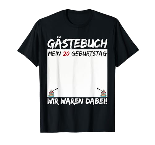 20th Birthday Man Woman 20 Years Funny Decoration T-Shirt 20th Birthday Man Woman 20 Years Funny Decoration T-Shirt von Geburtstag Junge Mädchen Geburtstags 20 Tee