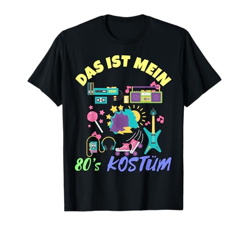 Das ist Mein 80er Jahre Kostüm Last Minute Geschenk Herren T-Shirt Das ist Mein 80er Jahre Kostüm Last Minute Geschenk Herren T-Shirt von Geburtstag Karneval Halloween Oktoberfest Kostüm