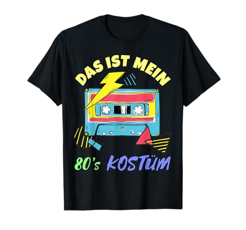 Das ist Mein 80er Jahre Kostüm Last Minute Geschenk Herren T-Shirt Das ist Mein 80er Jahre Kostüm Last Minute Geschenk Herren T-Shirt von Geburtstag Karneval Halloween Oktoberfest Kostüm