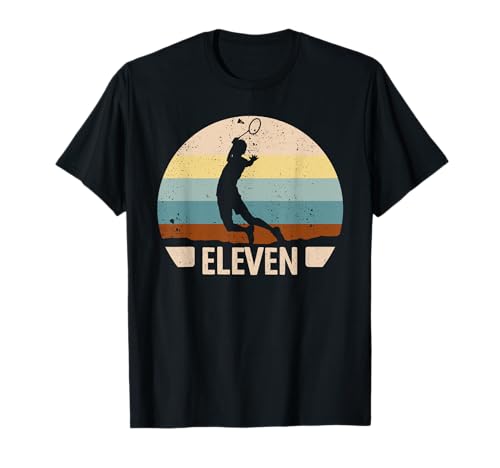 11th Birthday Badminton 11 Jahre Federball Jungs Badminton T-Shirt 11th Birthday Badminton 11 Jahre Federball Jungs Badminton T-Shirt von Geburtstag Kinder Badminton Englisch Federball