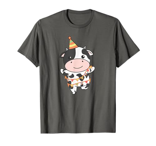 Kuh zum Geburtstag für Kinder ein Geburtstags Kuh T-Shirt von Geburtstag Kuh Kinder Geburtstagsparty Kinder