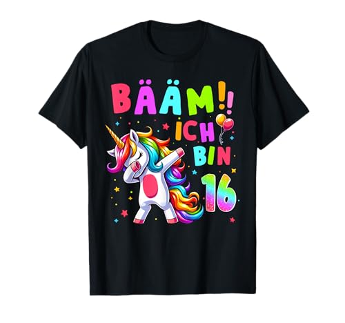 16 Geburtstag Mädchen 16 Jahre Tanzendes Lustiges Einhorn T-Shirt 16 Geburtstag Mädchen 16 Jahre Tanzendes Lustiges Einhorn T-Shirt von Geburtstag Mädchen Einhorn