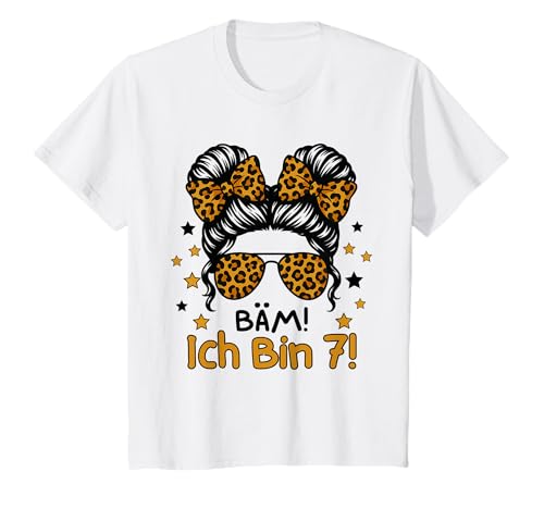 7th Birthday Girl Unordentlicher Bun Bäm! Ich Bin Sieben T-Shirt 7th Birthday Girl Unordentlicher Bun Bäm! Ich Bin Sieben T-Shirt von Geburtstag Mädchen Geschenkeideen 7. Geburtstag