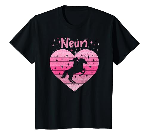 Kinder Mädchen Ich Bin 9 Jahre Pferd Reiten neunten 9. Geburtstag T-Shirt Kinder Mädchen Ich Bin 9 Jahre Pferd Reiten neunten 9. Geburtstag T-Shirt von Geburtstag Mädchen Pferd Reiten