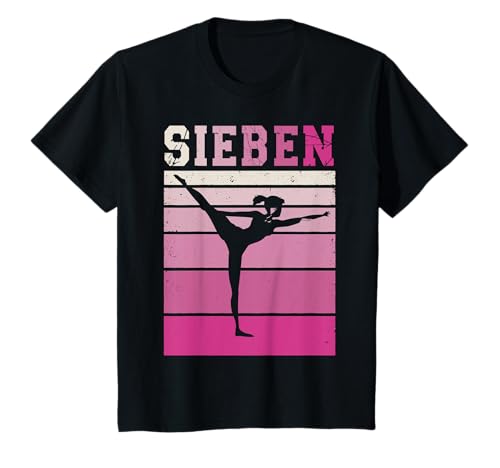 Turnen Mädchen 7. Geburtstag Turnerinnen 7 Jahre T-Shirt von Geburtstag Mädchen Turnen Kindermotive von Bday24