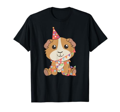 Meerschweinchen zum Geburtstag für Kinder ein Geburtstags T-Shirt von Geburtstag Meerschweinchen Kinder Geburtstagsparty