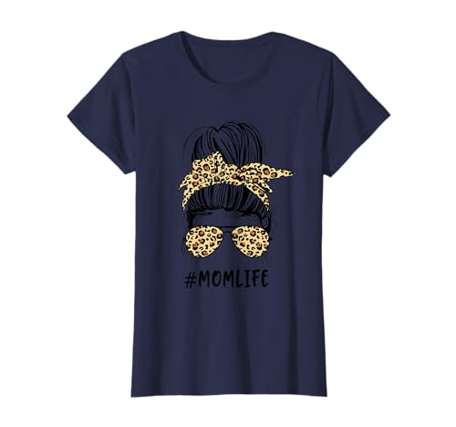 Super Mama Mom Life Leopard Muster Muttertag Beste Mama T-Shirt von Geburtstag Mom Life Geschenk Muttertagsgeschenk