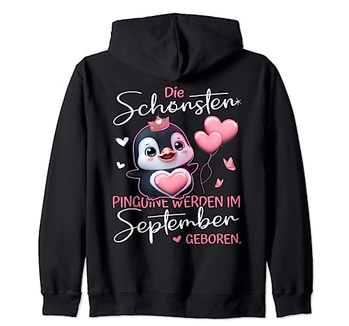 Pinguin Geburtstag September -Schönster Pinguin Damen Kinder Kapuzenjacke Pinguin Geburtstag September -Schönster Pinguin Damen Kinder Kapuzenjacke von Geburtstag Pinguin Dekoration Schmetterlinge Herz