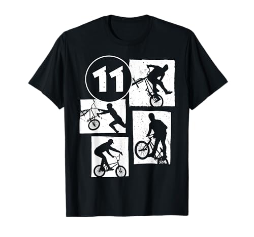 11. Geburtstag Junge Cooles BMX Fahrrad für Jungen BMX-Fans T-Shirt 11. Geburtstag Junge Cooles BMX Fahrrad für Jungen BMX-Fans T-Shirt von Geburtstag Retro BMX Junge Fahrrad Geschenk