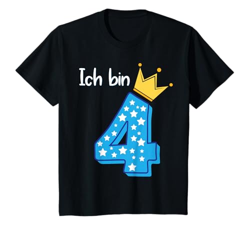 4 Geburtstag Jungen Outfit Ich Bin Schon 4 T-Shirt von Geburtstag Shirt Co.