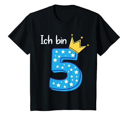 Kinder 5 Geburtstag Jungen Junge Kinder Outfit Ich Bin Schon 5 T-Shirt von Geburtstag Shirt Co.