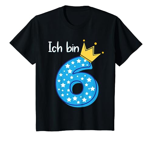 Kinder 6 Geburtstag Jungen Junge Kinder Outfit Ich Bin Schon 6 T-Shirt von Geburtstag Shirt Co.