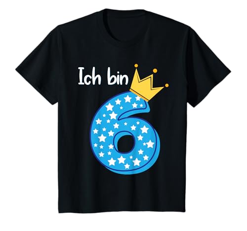 6 Geburtstag Jungen Junge Kinder Outfit Ich Bin Schon 6 T-Shirt von Geburtstag Shirt Co.